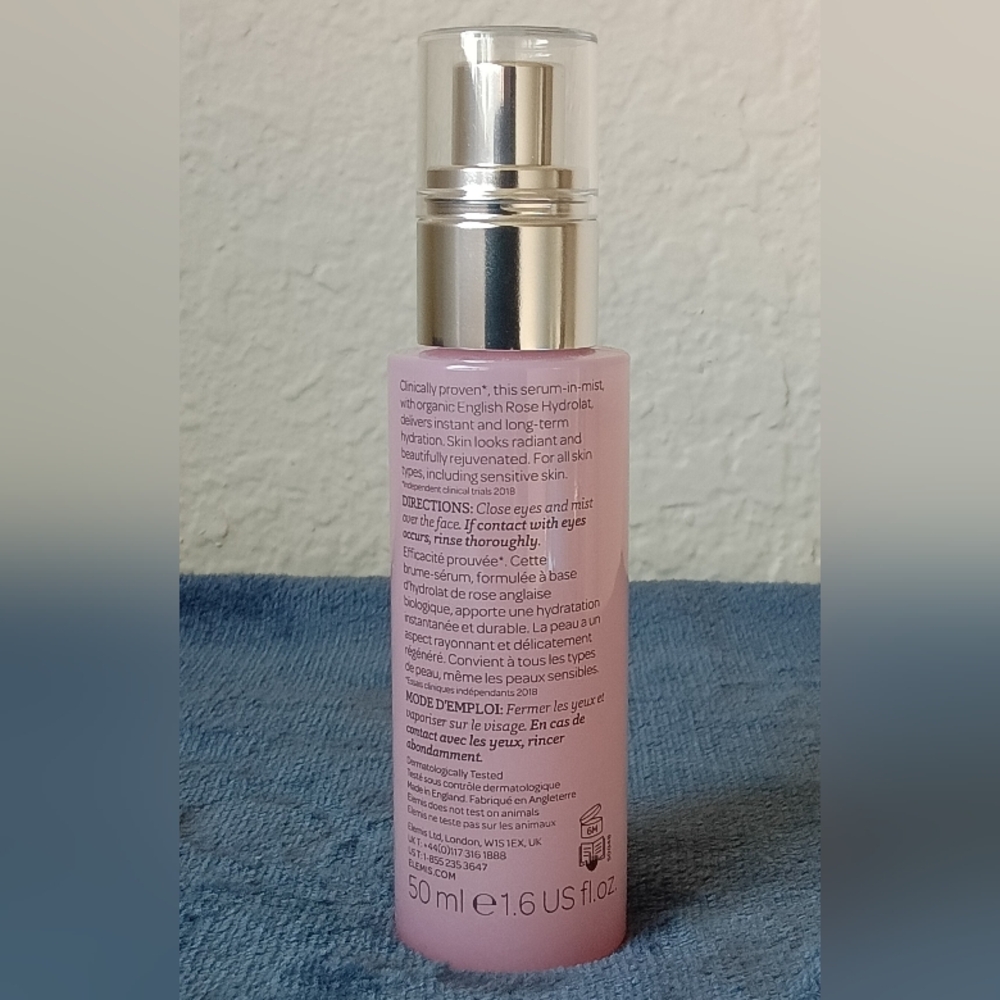 Elemis Pro Collagen Rose Hydro Mist Super Hydrating Serum In Mist 1.6oz. NWOB - Picture 2 of 3